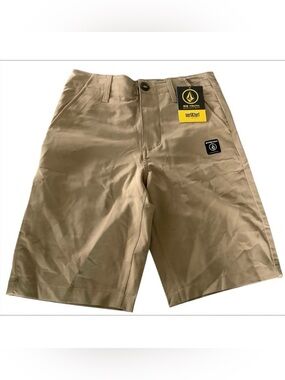 NWT Volcom V4S Shorts Big Boy Size 25 (10) Khaki